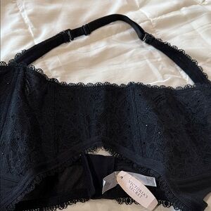 ⭐️Victoria's Secret Midnight Stretch Lace Sling Bralette  RN40200099 NWT!